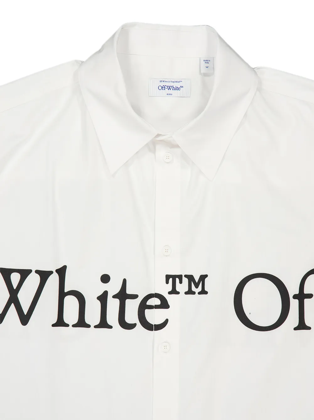 Off-White Bookish overhemd met logoprint Wit