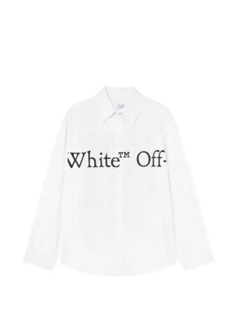 Off-White قميص 'بوكيش' بطبعة شعار الماركة