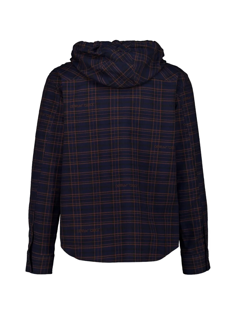 Off-White Overhemd met capuchon Blauw