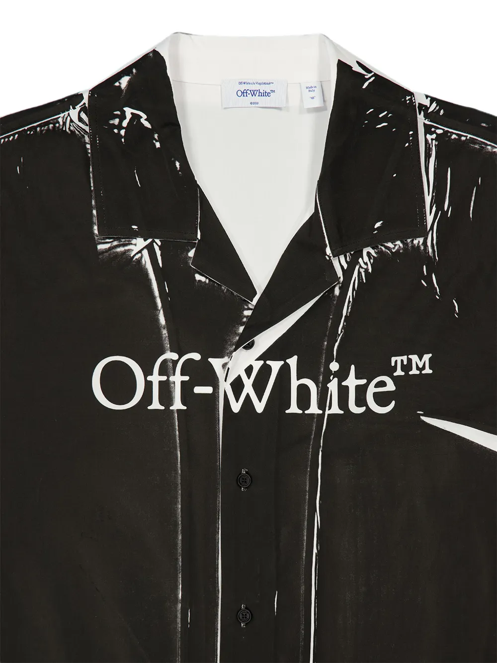 Off-White Bookish bowlingshirt Zwart