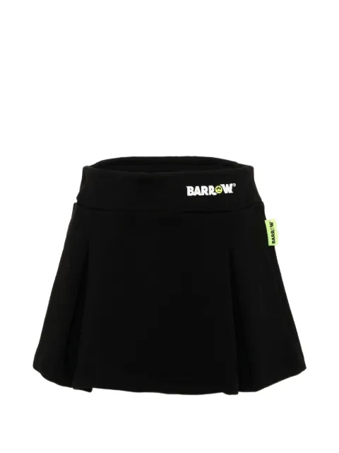 Barrow kids logo-print pleated mini skirt