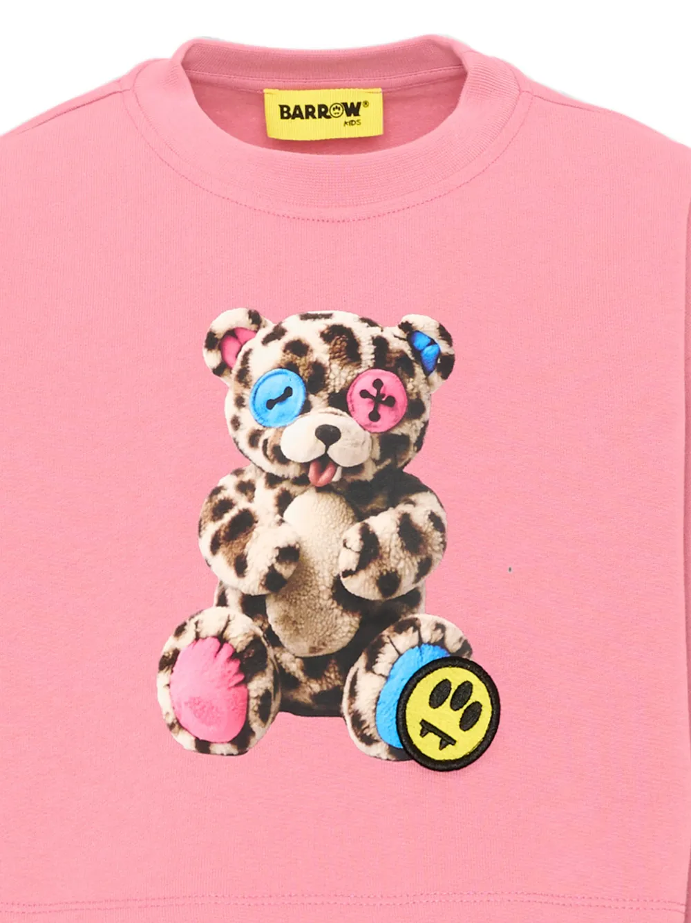 Barrow kids Cropped sweater met Teddy Bear-print Roze