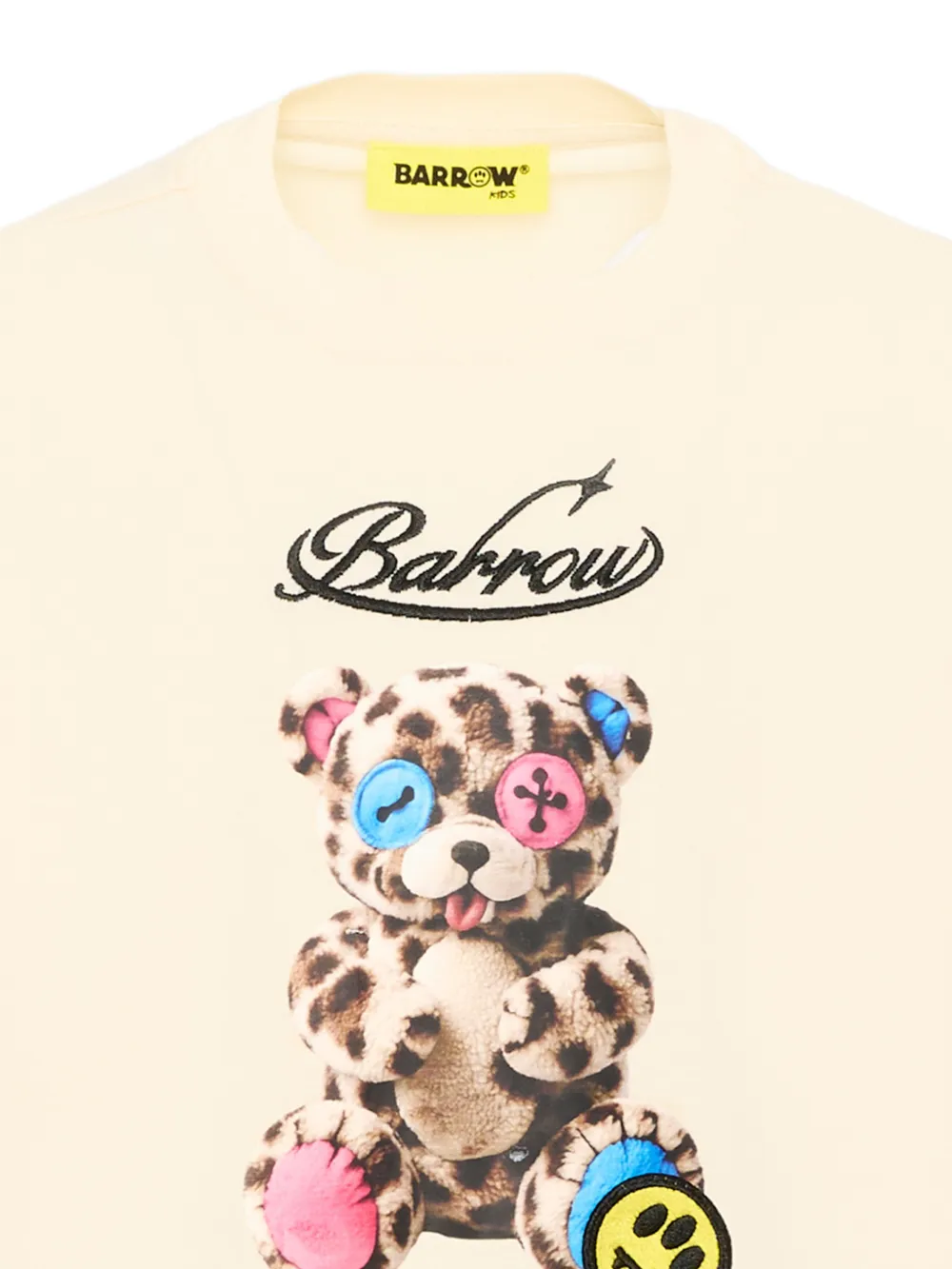 Barrow kids T-shirt met teddybeerprint Beige