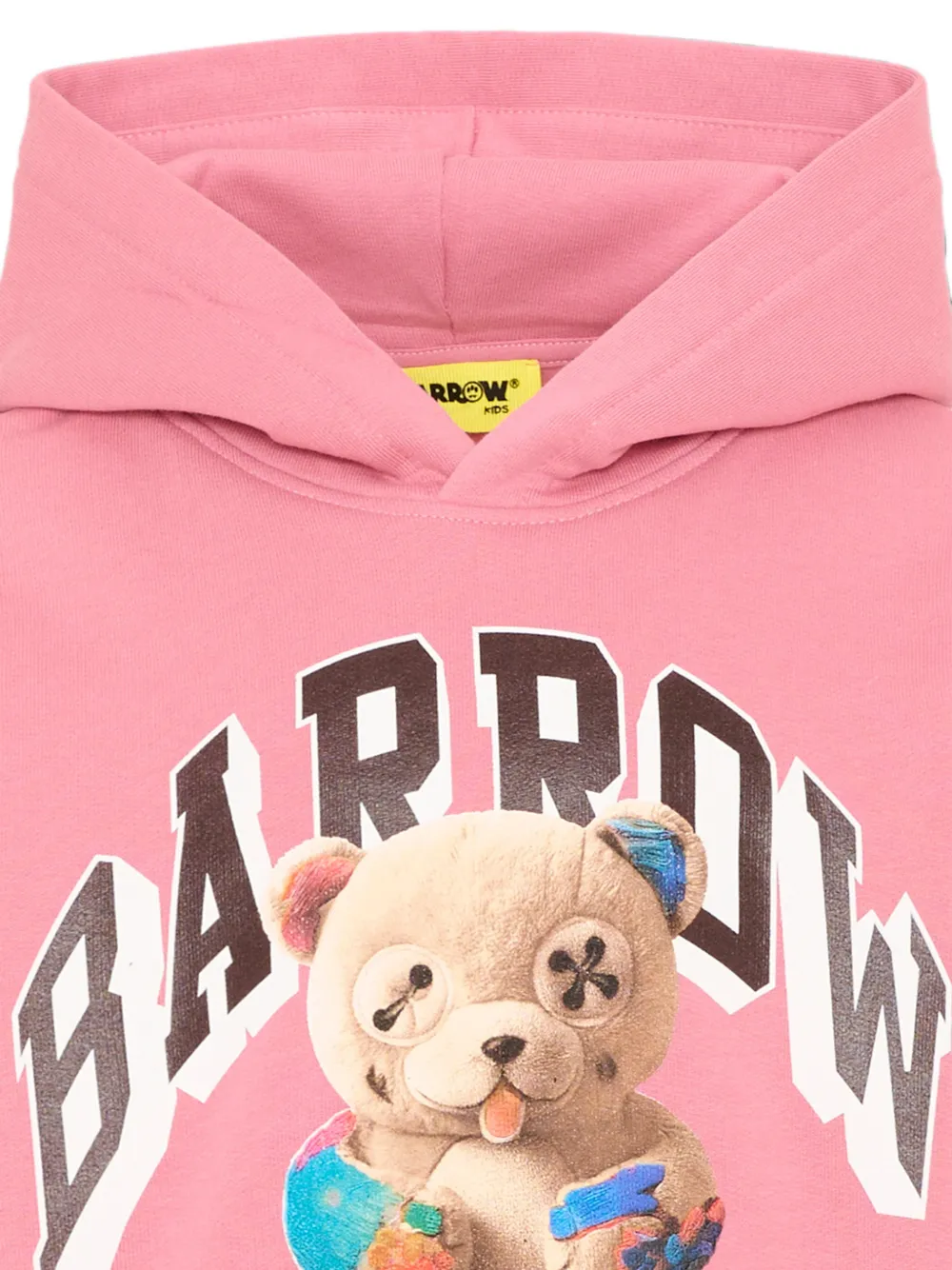 Barrow kids Hoodie met beerprint Roze