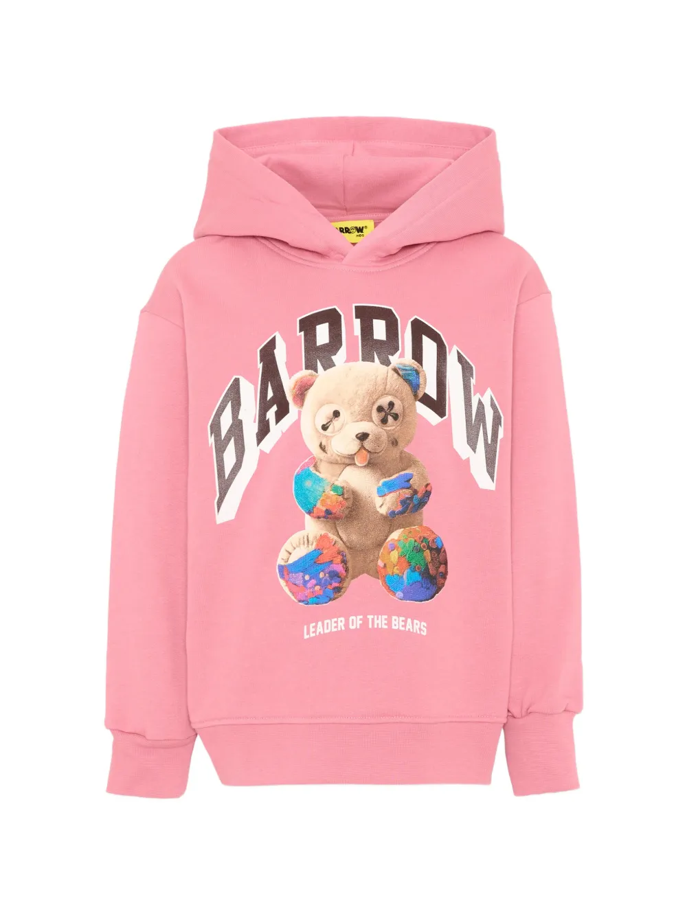 Barrow kids bear-print hoodie - Rosa