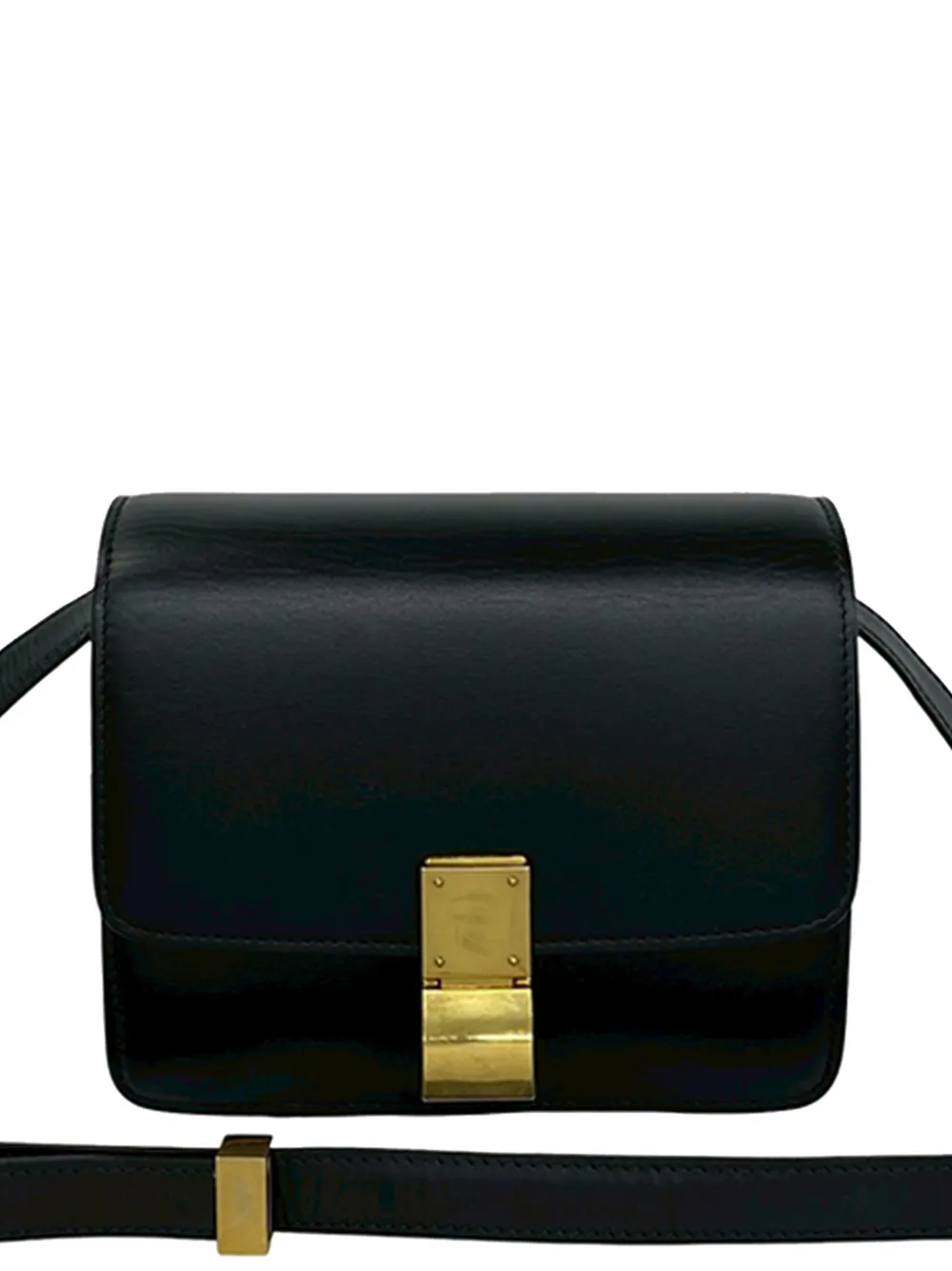 Celine Pre-Owned 2000-2026 Teen Calfskin Classic Box crossbody bag - Black
