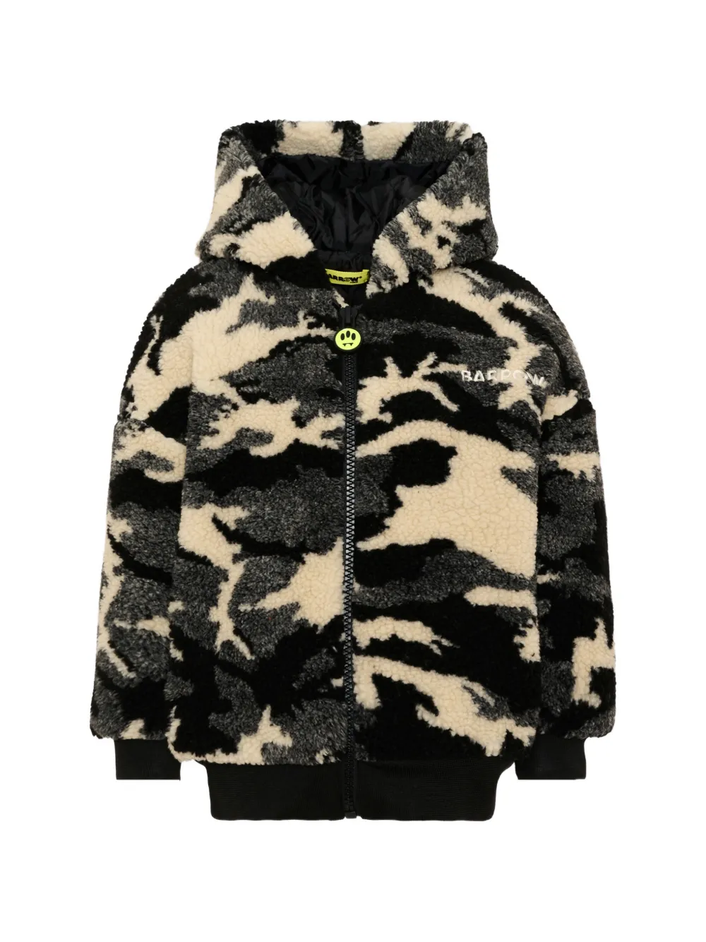 Barrow kids camouflage-pattern hooded jacket - Nero