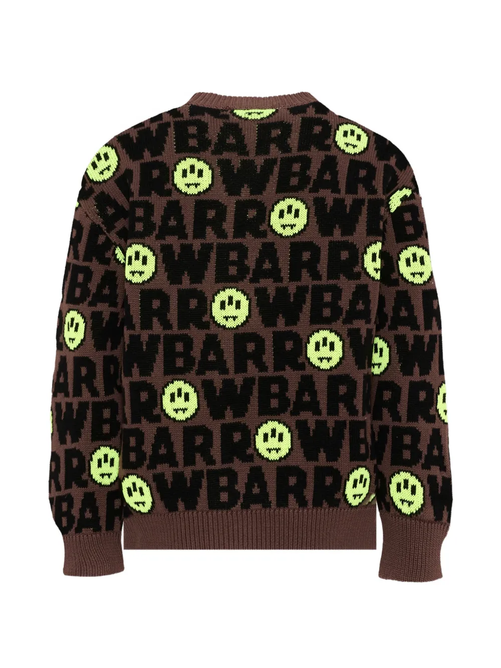 Barrow kids Trui met intarsia logo Bruin