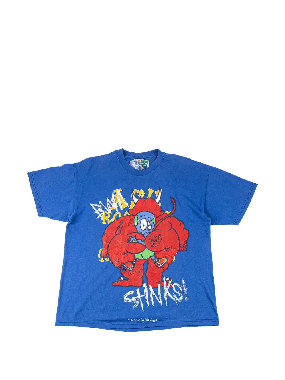 Better with Age graphic-print T-shirt - Blau
