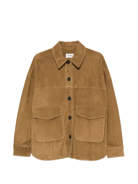 Arma suede flap-pocket jacket