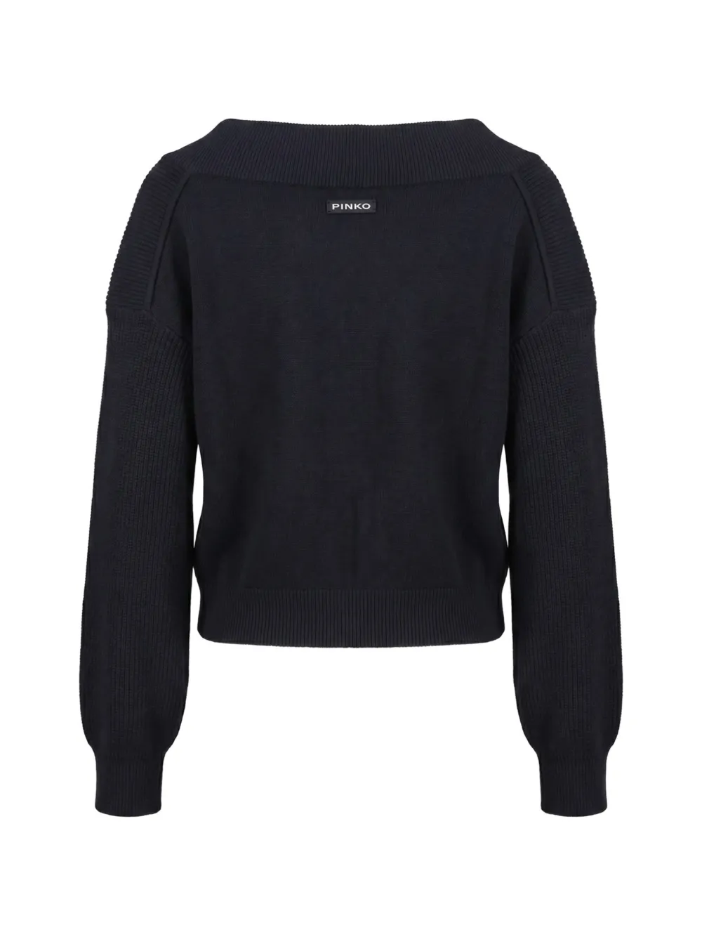 PINKO Cropped wollen trui met ballonmouwen Blauw