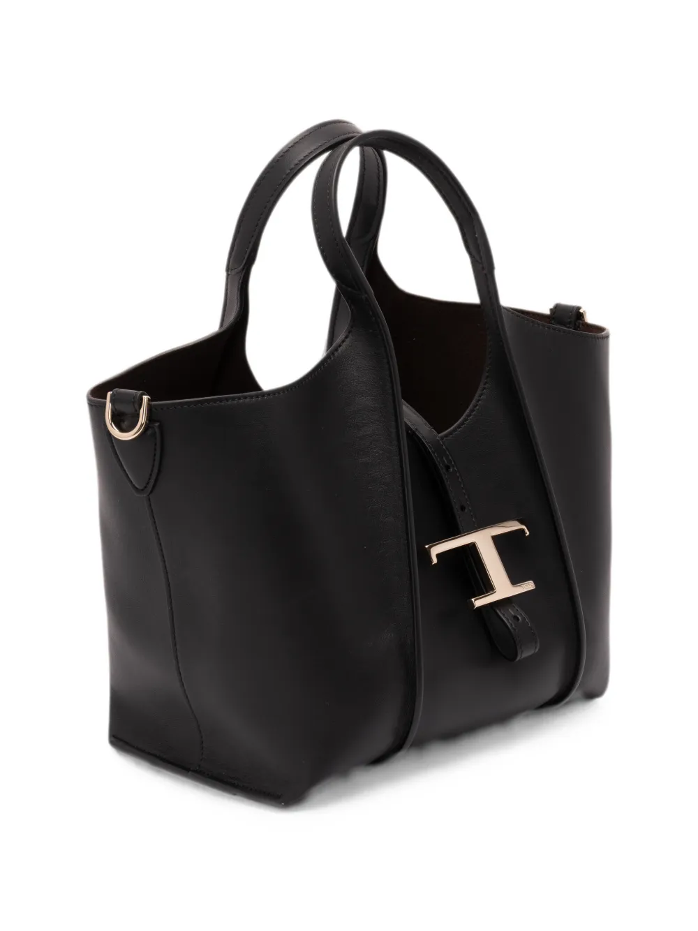 Tod's T Timeless leren schoudertas Zwart