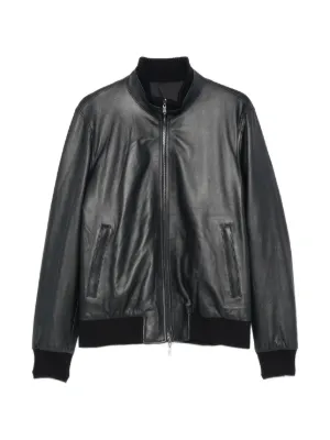 Studio Nicholson Piston Leather zip-up Jacket | Brown | FARFETCH
