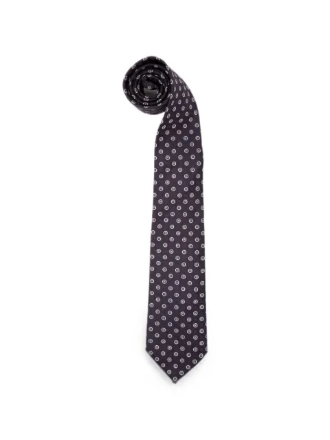 Saint Laurent tie in silk jacquard