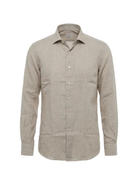 Xacus slub-texture long-sleeve shirt