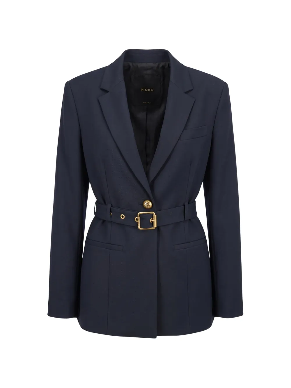PINKO belted single-breasted blazer - Blau
