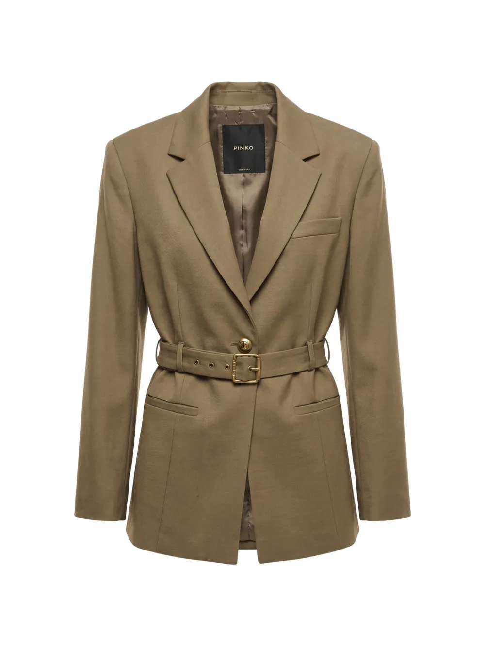 PINKO belted single-breasted blazer - Grün