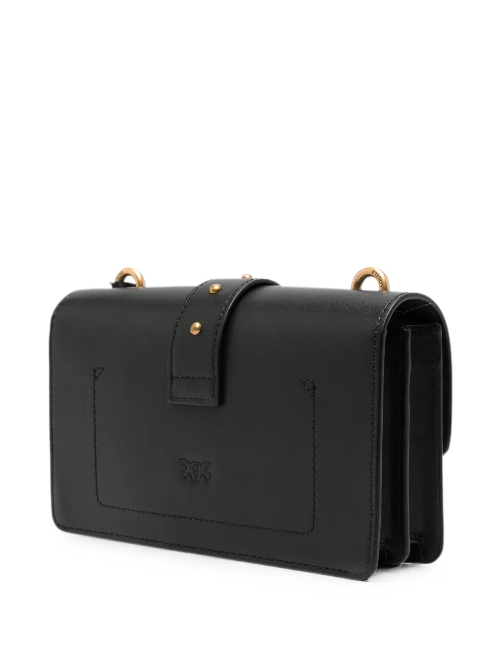 PINKO mini Love One Birds shoulder bag Zwart