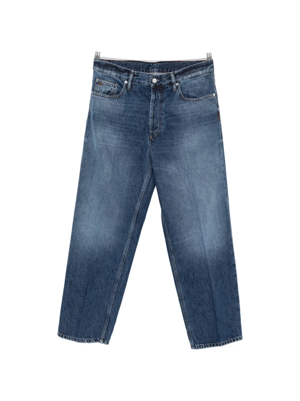 Nine In The Morning faded-effect straight-leg jeans - Blu