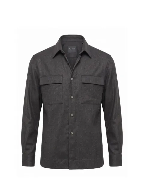 Xacus button-up chest-pocket shirt