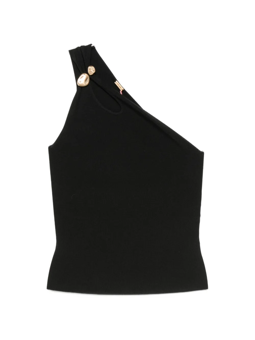 Cult Gaia Anouk one-shoulder hardware-detail top - Nero