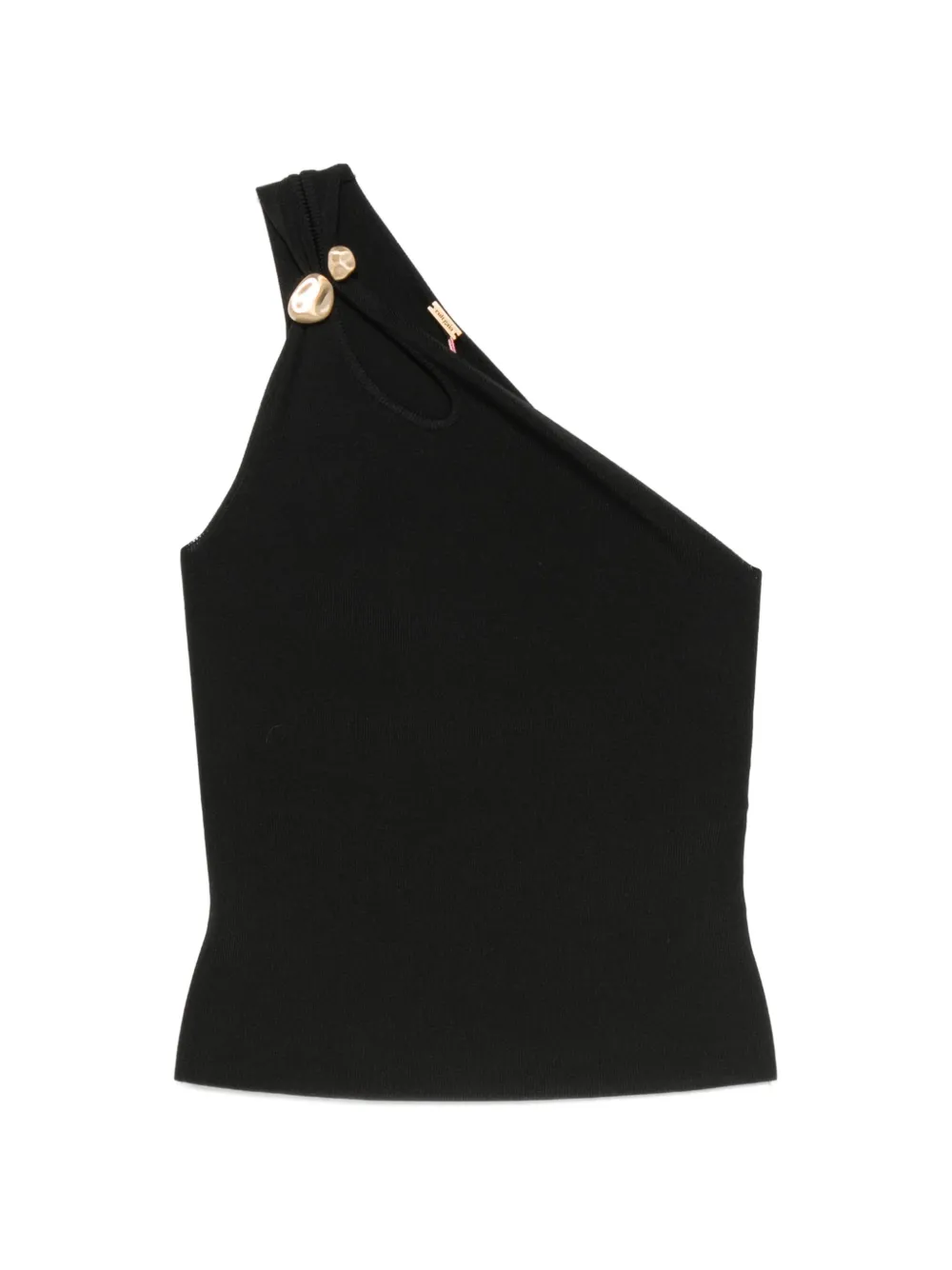 Cult Gaia Anouk one-shoulder hardware-detail top - Nero