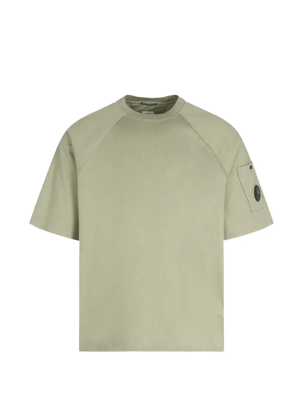 C.P. Company Lens-detail raglan-sleeve T-shirt Groen