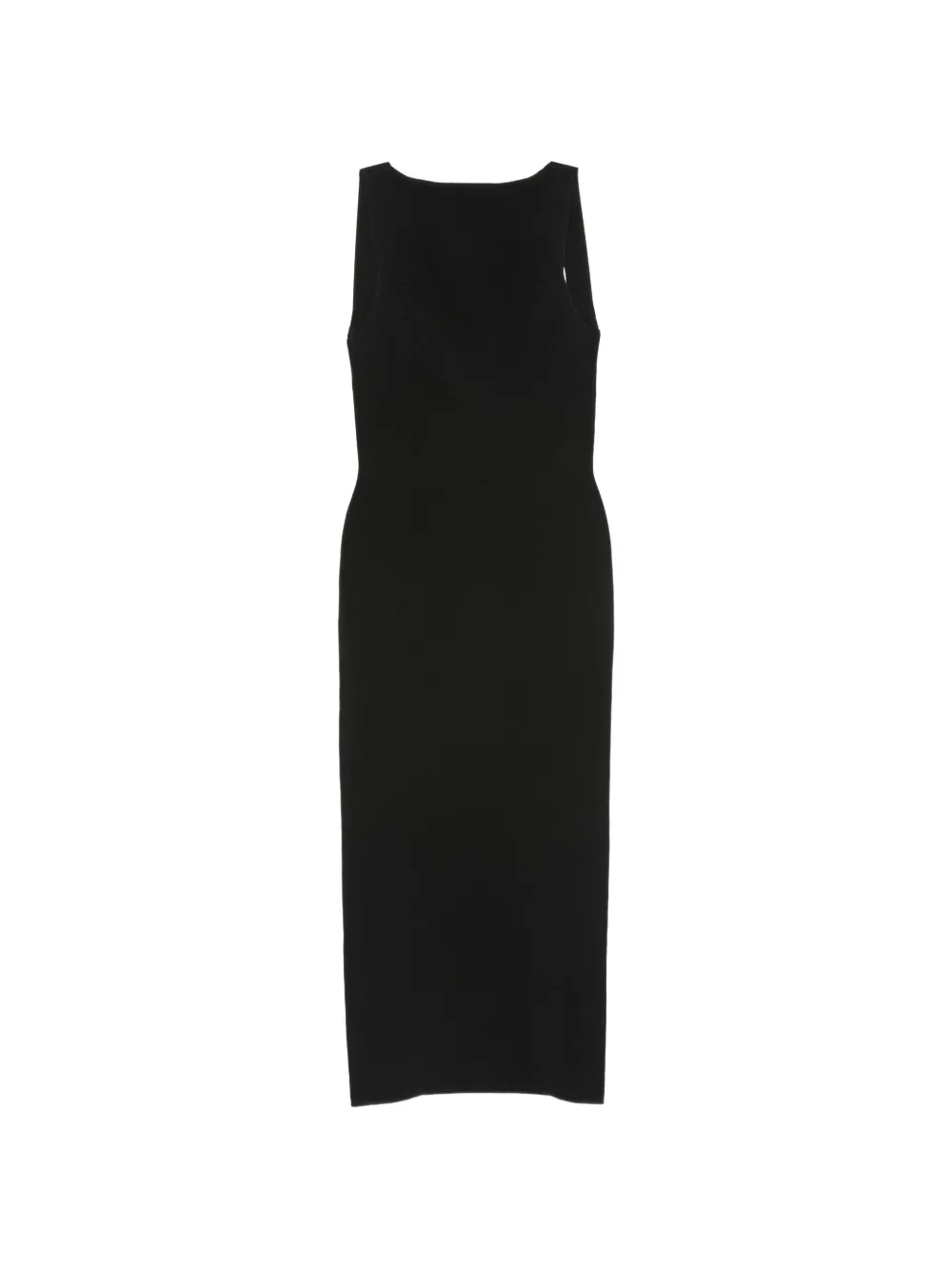 Cult Gaia Ava open-back ribbed-knit midi dress - Nero