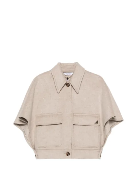 Max Mara Dream button-up cape jacket