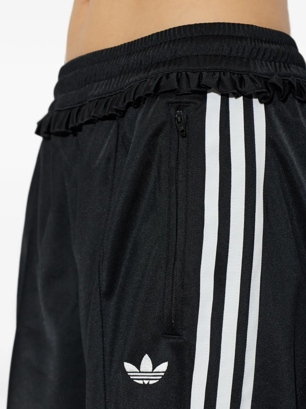adidas Pleated Firebird track pants Zwart