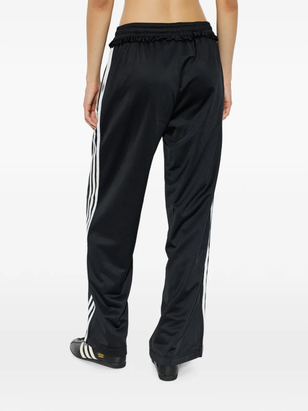 adidas Pleated Firebird track pants Zwart