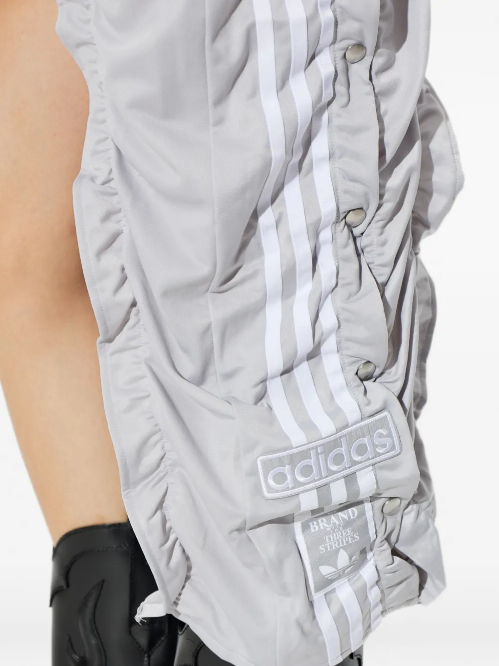 adidas asymmetrical ruffled skirt Grijs