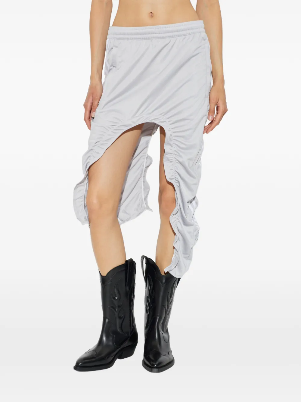 adidas asymmetrical ruffled skirt Grijs
