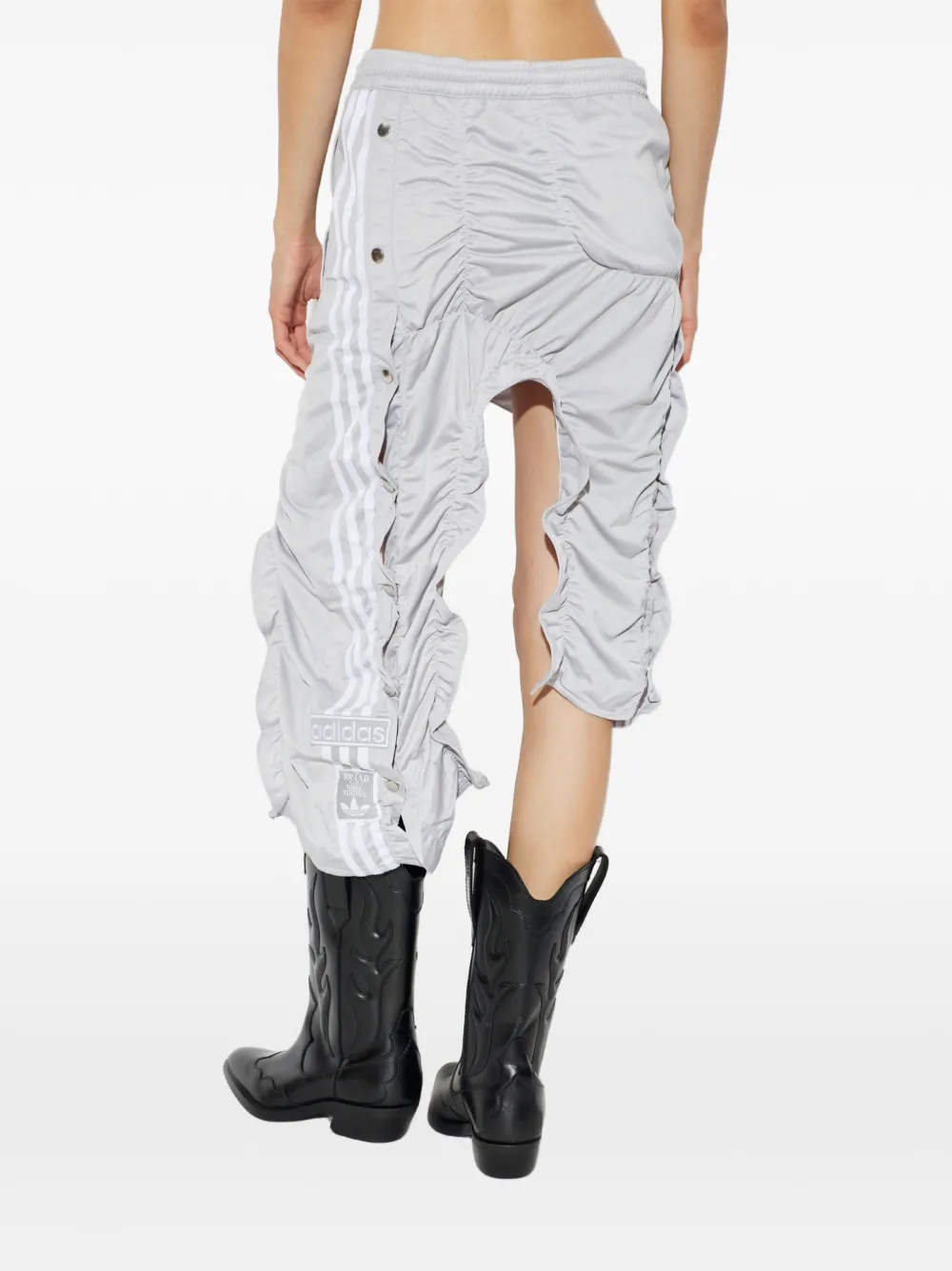 adidas asymmetrical ruffled skirt Grijs