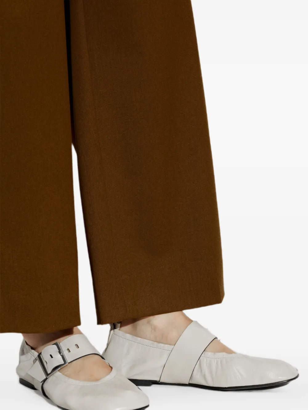ALOHAS Sarea buckle-fastening ballet flats Beige
