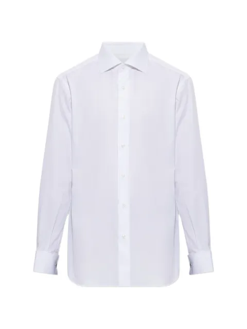 Brioni french-cuff spread-collar shirt