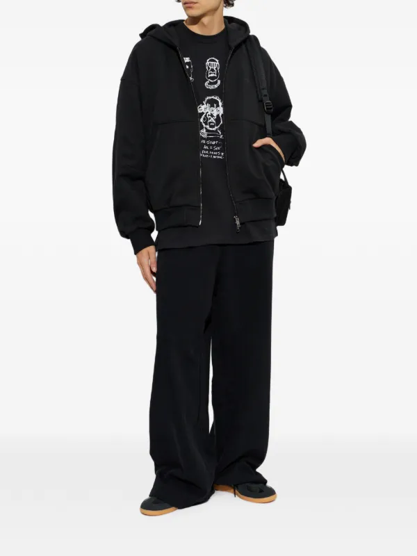 Adidas Premium Essentials Cropped full-zip Hoodie | ブラック
