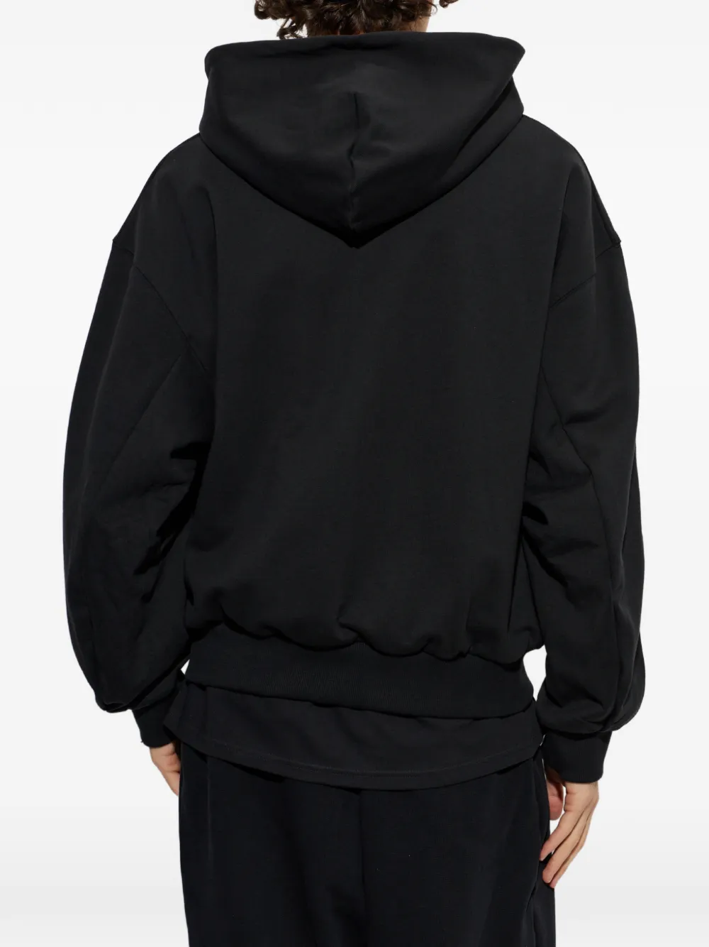 adidas Premium Essentials cropped full-zip hoodie Zwart