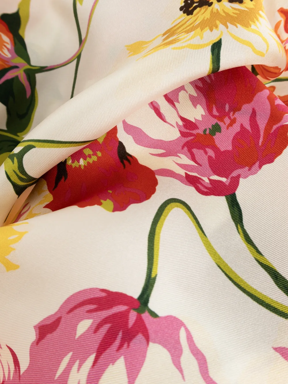 Kenzo Sjaal met bloemenprint Beige