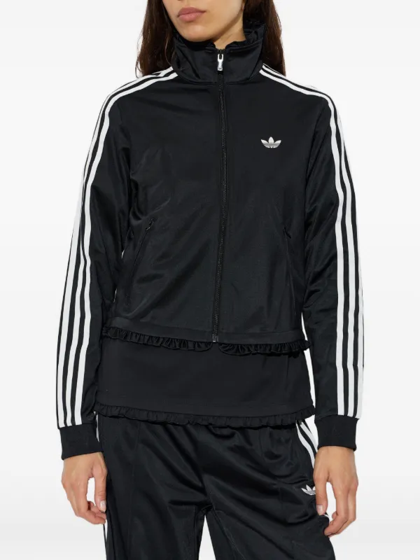 Adidas Pleated Firebird Track Top | Black | FARFETCH