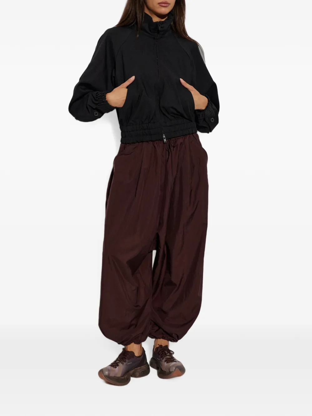 Y-3 Trainingsbroek met zijstreep Bruin