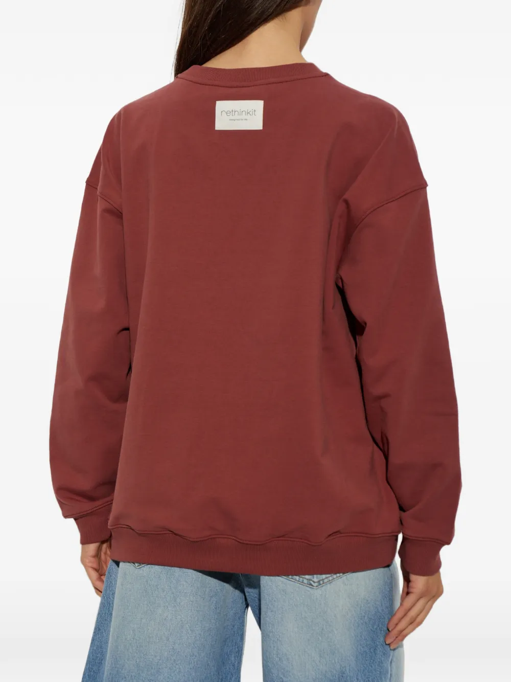 Rethinkit Studios Logo-embroidered Sweatshirt In Red