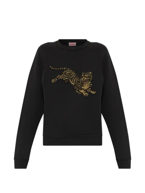 Kenzo sequin-embellished tiger sweatshirt