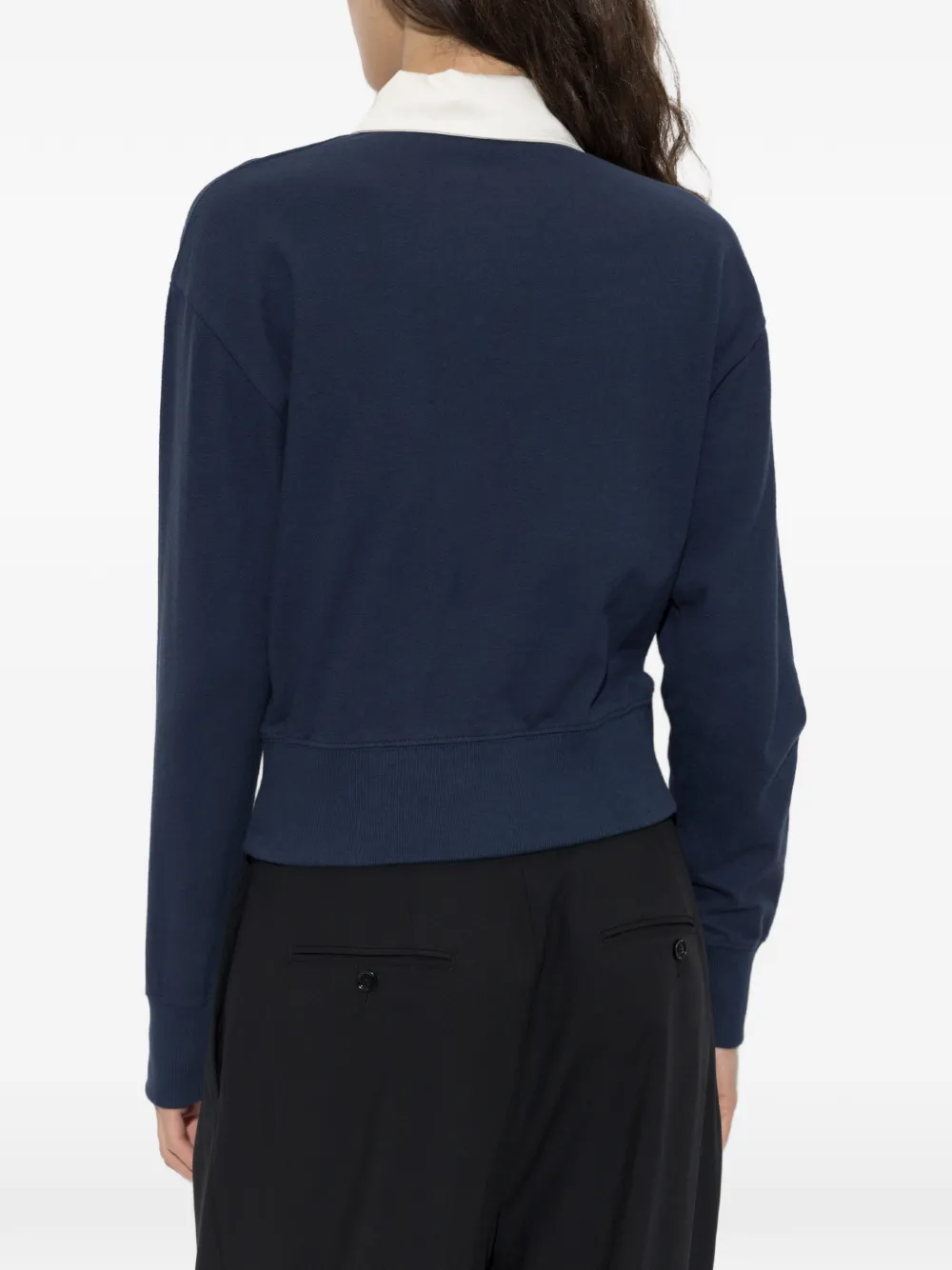 Kenzo Varsity poloshirt met geborduurd logo Blauw