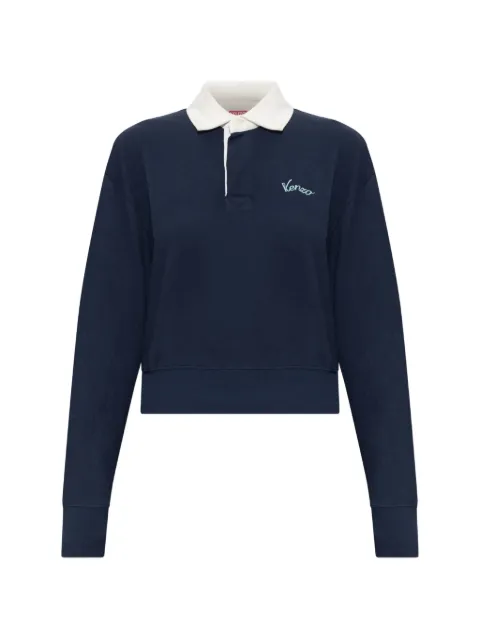 Kenzo Varsity embroidered-logo polo shirt