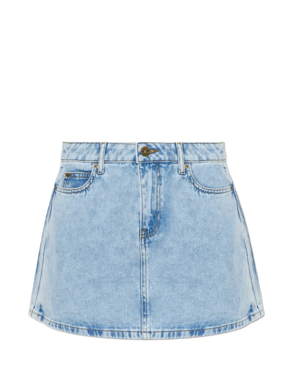 Adidas Care Bears high-waist denim broek met wijde pijpen Blauw