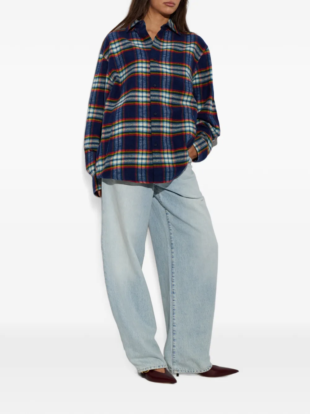 Darkpark Check-pattern Cotton Shirt In Multi