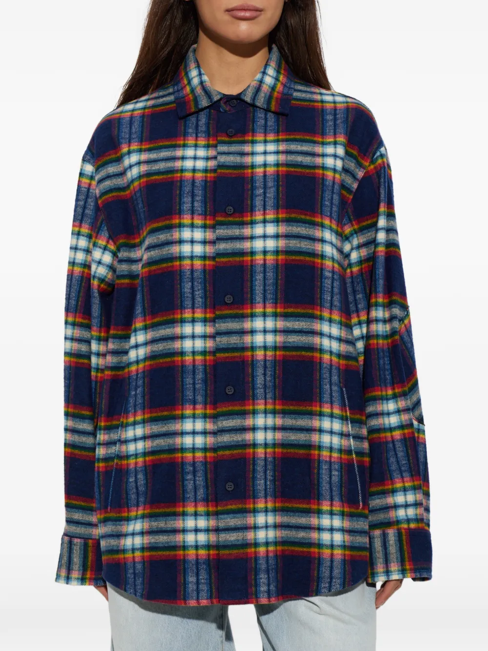 Darkpark Check-pattern Cotton Shirt In Multi