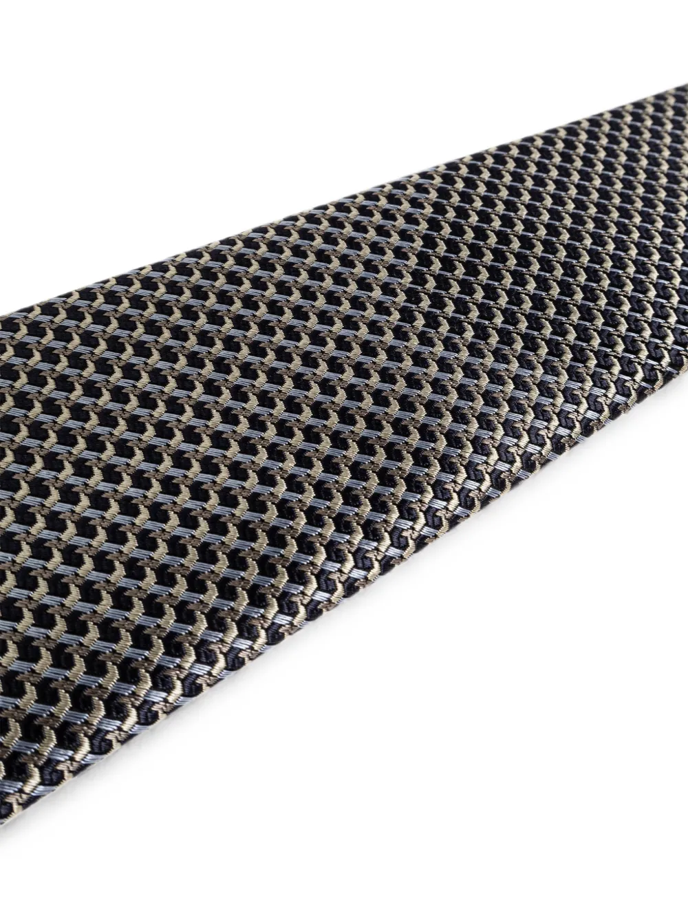 Brioni Geometric-pattern Silk Tie In Multi