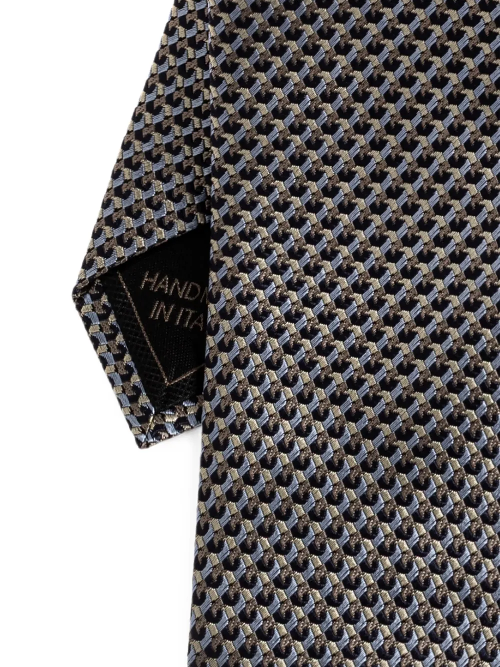 Brioni Geometric-pattern Silk Tie In Multi
